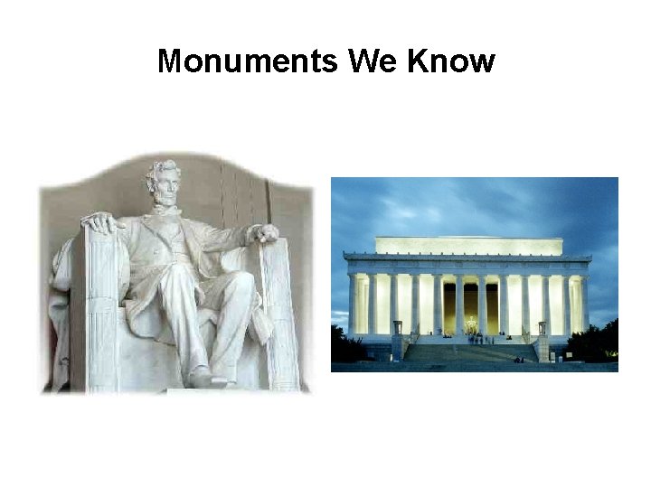 Monuments We Know 