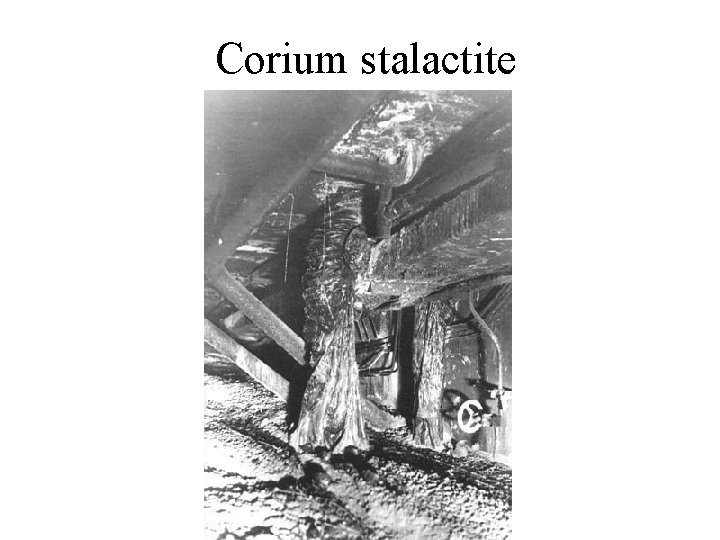 Corium stalactite 