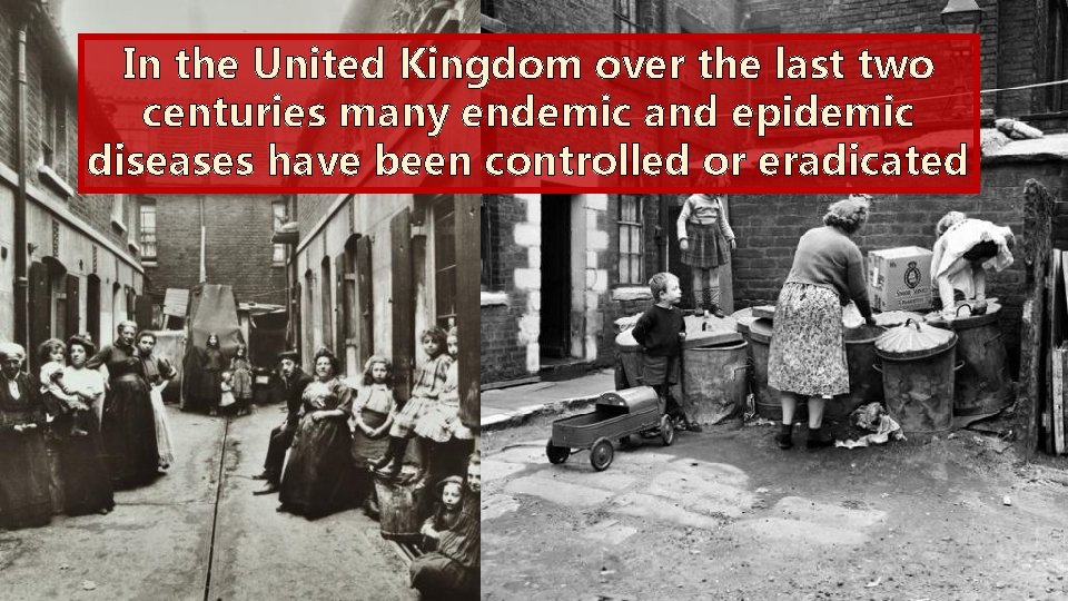 In the United Kingdom over the last two centuries many endemic and epidemic diseases