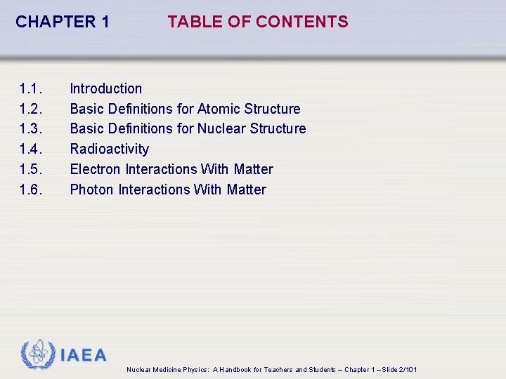CHAPTER 1 1. 1. 1. 2. 1. 3. 1. 4. 1. 5. 1. 6.