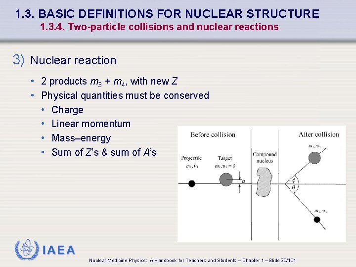 1. 3. BASIC DEFINITIONS FOR NUCLEAR STRUCTURE 1. 3. 4. Two-particle collisions and nuclear