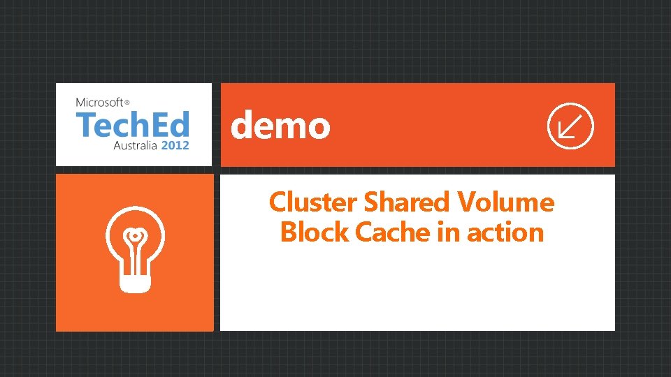 demo Cluster Shared Volume Block Cache in action demo Cluster Shared Volume Block Cache in action