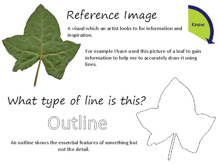 Reference Image A visual which an artist looks to for information and inspiration. For