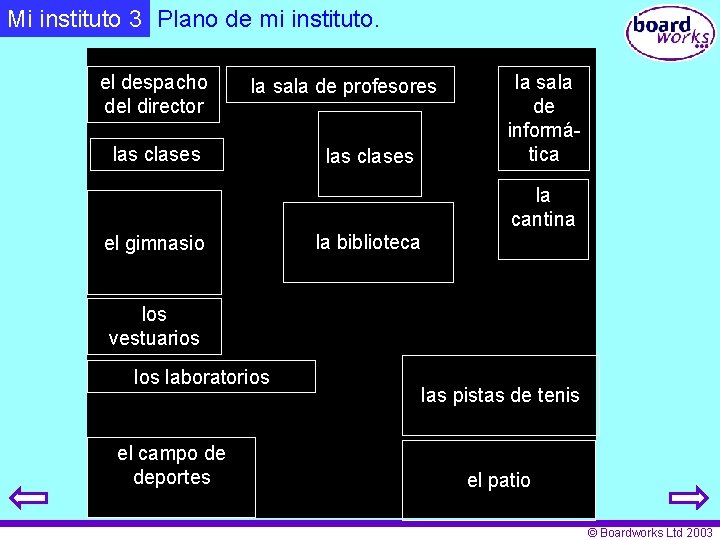 Mi instituto 3 Plano de mi instituto. el despacho del director la sala de