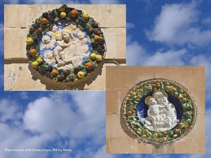 Madonna and child house plaque, Mdina, Malta 
