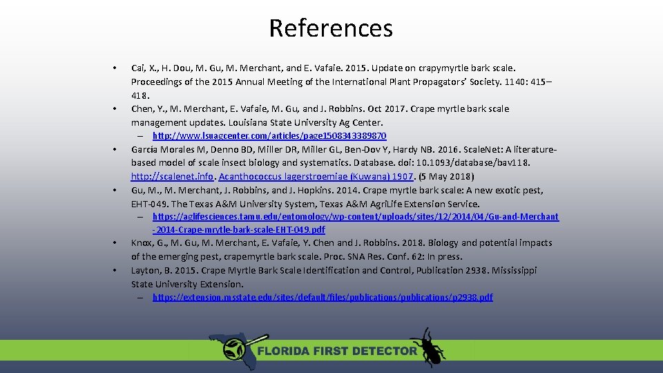References • • Cai, X. , H. Dou, M. Gu, M. Merchant, and E.