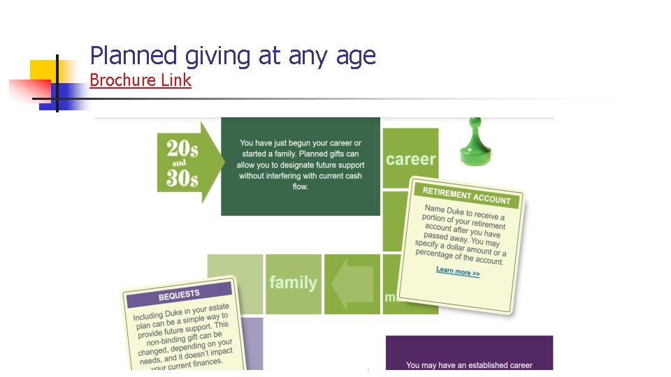 Planned giving at any age Brochure Link 