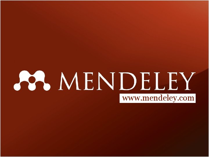 www. mendeley. com 