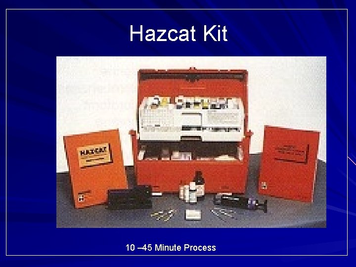 Hazcat Kit 10 – 45 Minute Process 