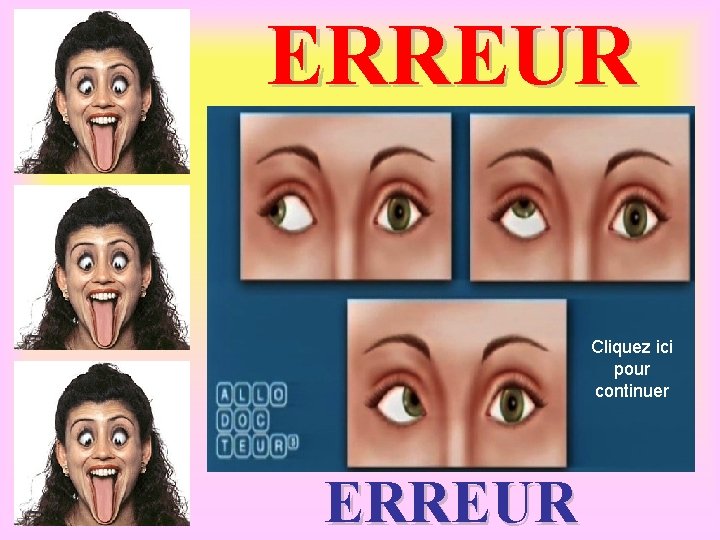 ERREUR Cliquez ici pour continuer ERREUR 