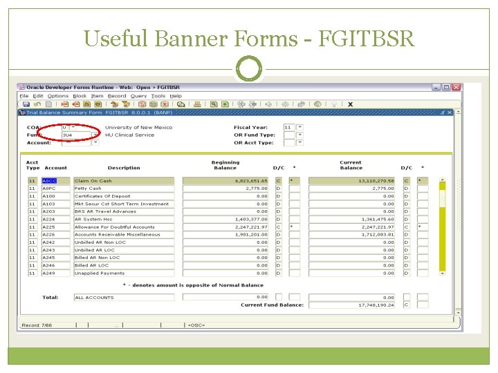 Useful Banner Forms - FGITBSR 