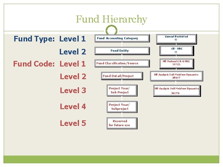 Fund Hierarchy Fund Type: Level 1 Level 2 Fund Code: Level 1 Level 2