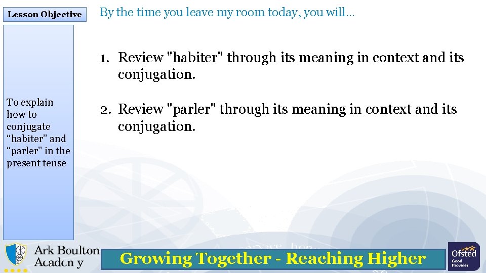 Lesson Objective By the time you leave my room today, you will… 1. Review