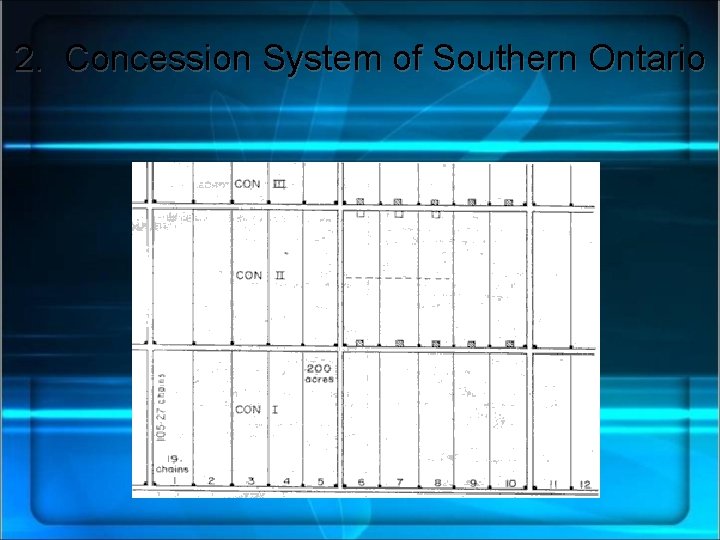 2. Concession System of Southern Ontario 