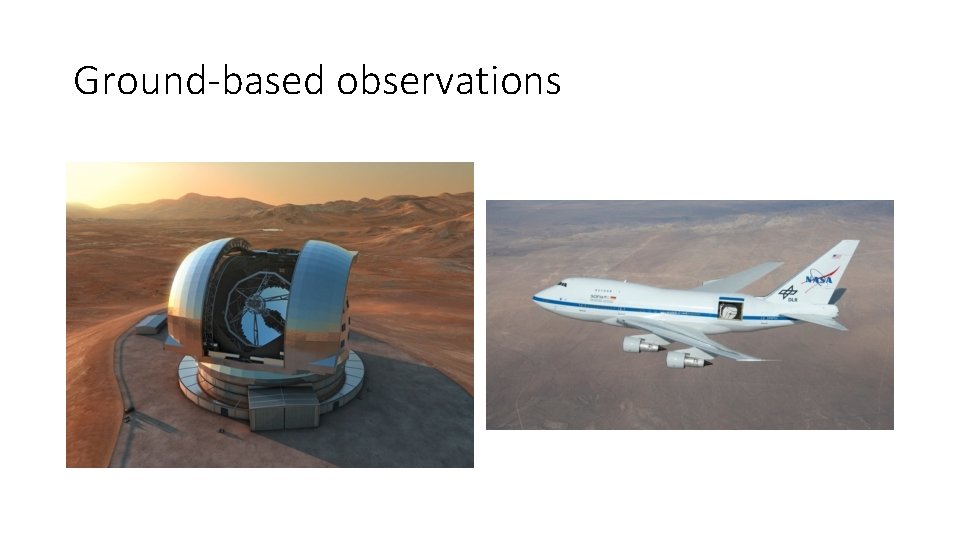 Ground-based observations 