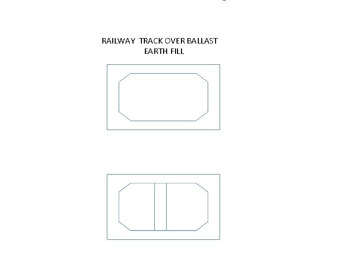 RAILWAY TRACK OVER BALLAST EARTH FILL 