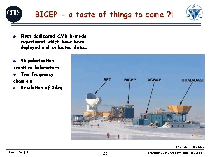 BICEP - a taste of things to come ? ! First dedicated CMB B-mode