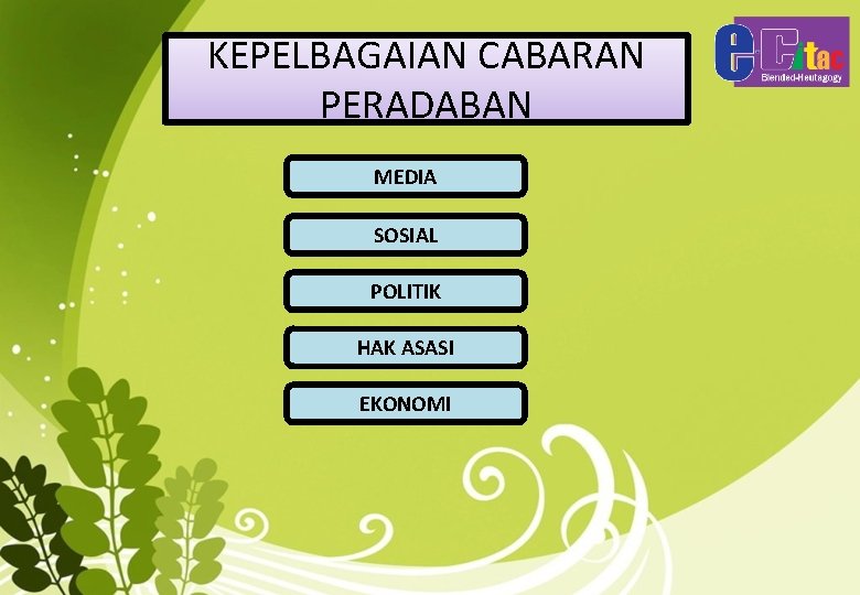 KEPELBAGAIAN CABARAN PERADABAN MEDIA SOSIAL POLITIK HAK ASASI EKONOMI 