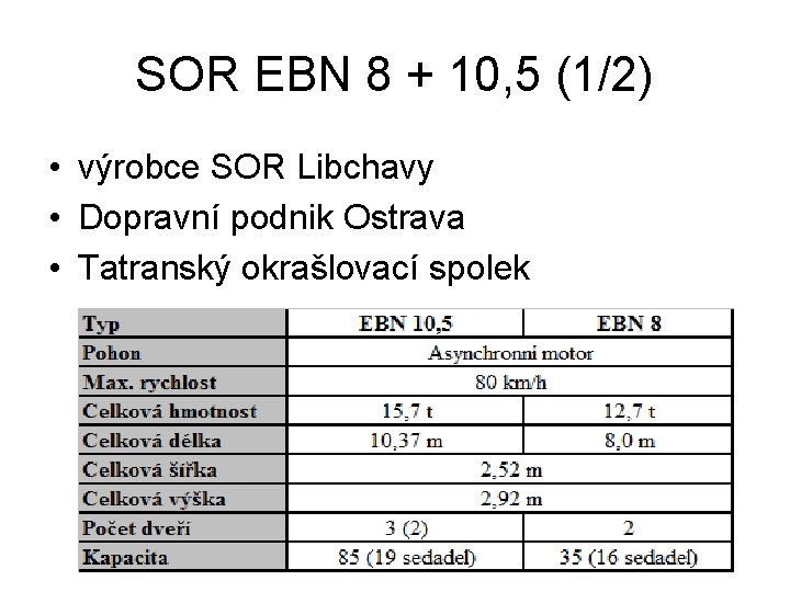 SOR EBN 8 + 10, 5 (1/2) • výrobce SOR Libchavy • Dopravní podnik