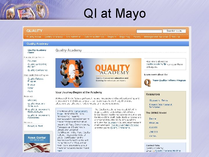QI at Mayo 