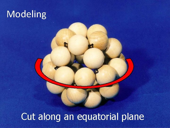 Modeling Cut along an equatorial plane 