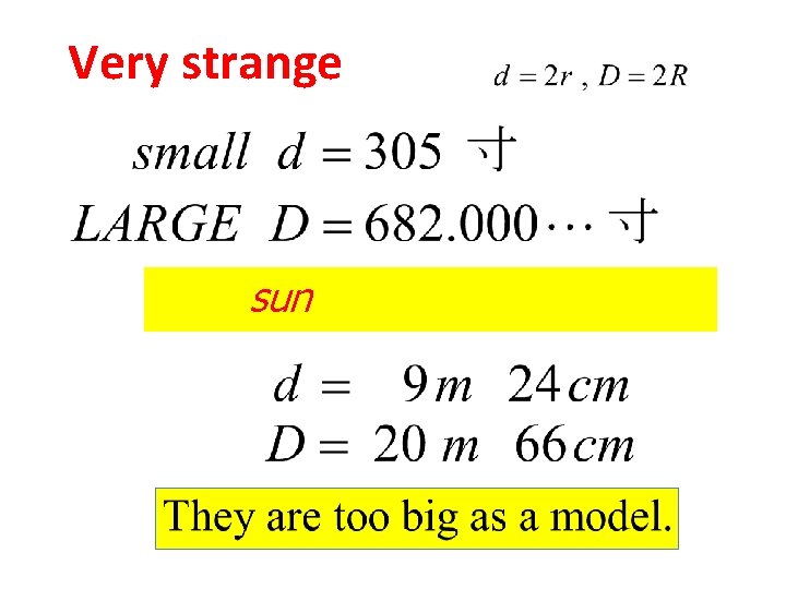 Very strange sun 