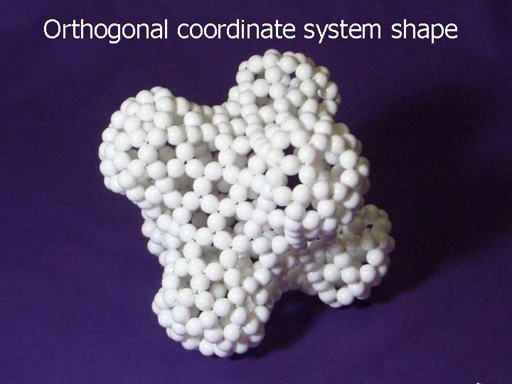 Orthogonal coordinate system shape 