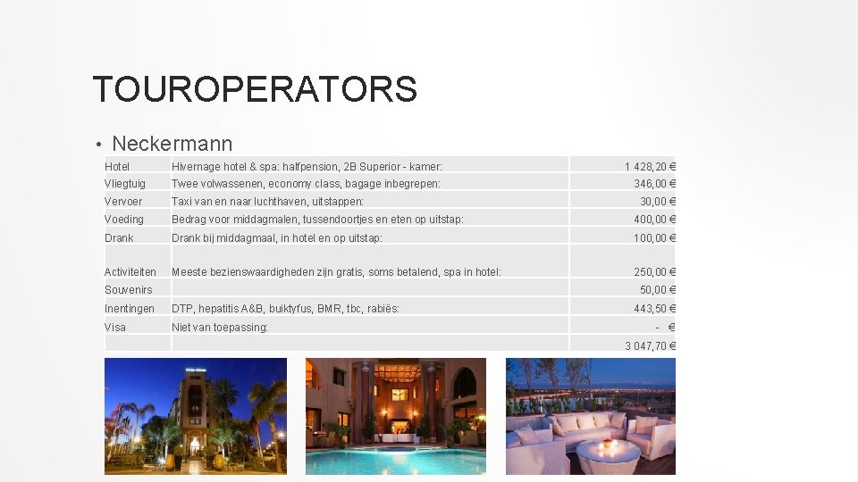 TOUROPERATORS • Neckermann Hotel Hivernage hotel & spa: halfpension, 2 B Superior - kamer: