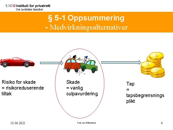 § 5 -1 Oppsummering - Medvirkningsalternativer Risiko for skade = risikoreduserende tiltak 18. 06.