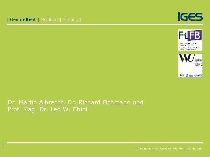 | Gesundheit | Mobilität | Bildung | 1. S. 002 Dr. Martin Albrecht, Dr.