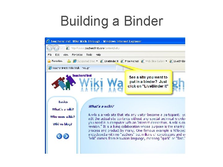 Building a Binder 