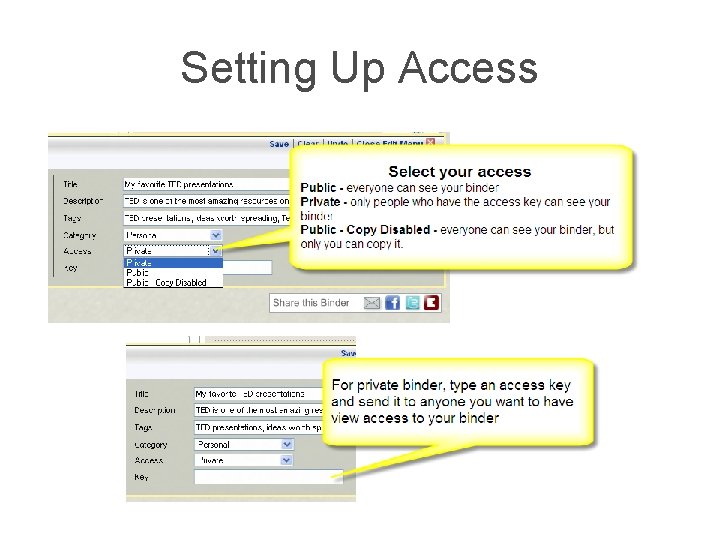 Setting Up Access 