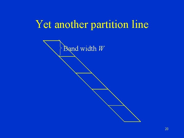 Yet another partition line Band width W 20 