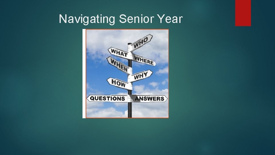 Navigating Senior Year 