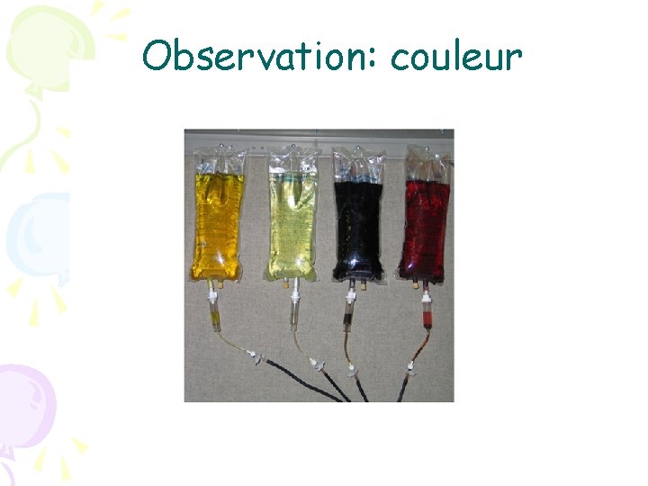 Observation: couleur 