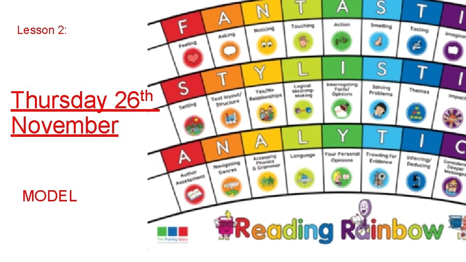 Lesson 2: Thursday 26 th November MODEL 