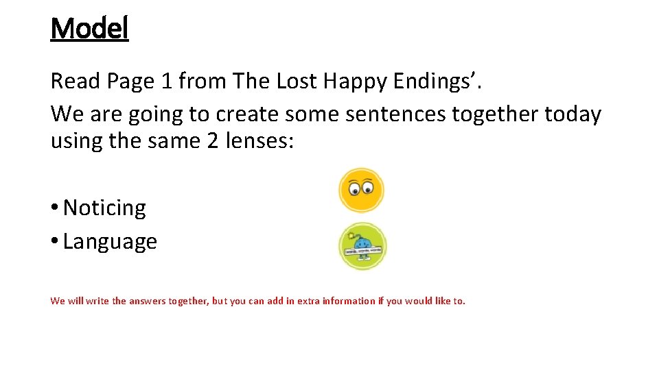 Model Read Page 1 from The Lost Happy Endings’. We are going to create