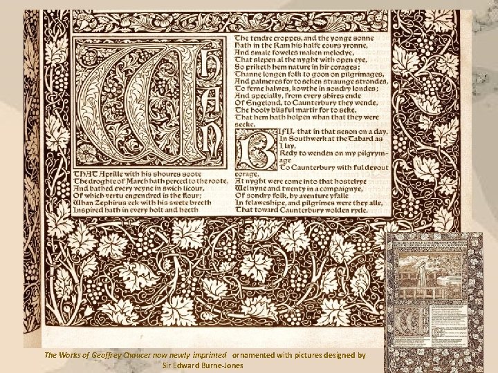 The Works of Geoffrey Chaucer now newly imprinted ornamented with pictures designed by Sir