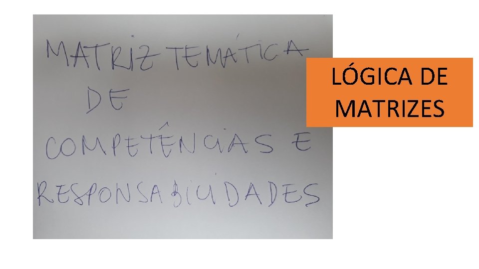 LÓGICA DE MATRIZES 