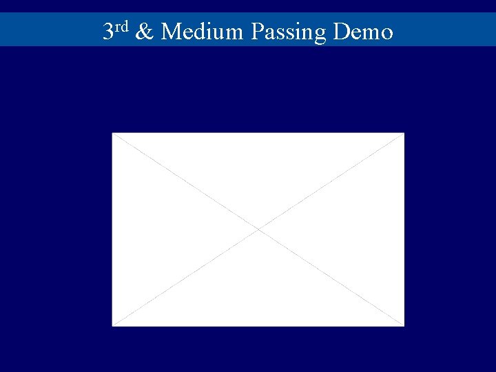 3 rd & Medium Passing Demo 