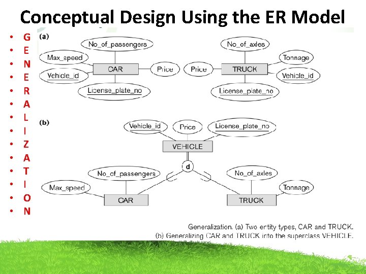 Conceptual Design Using the ER Model • • • • G E N E Conceptual Design Using the ER Model • • • • G E N E