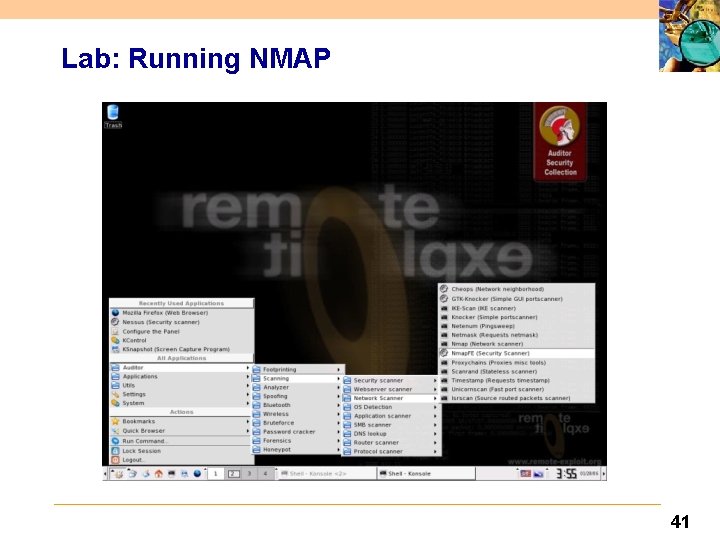 Lab: Running NMAP 41 