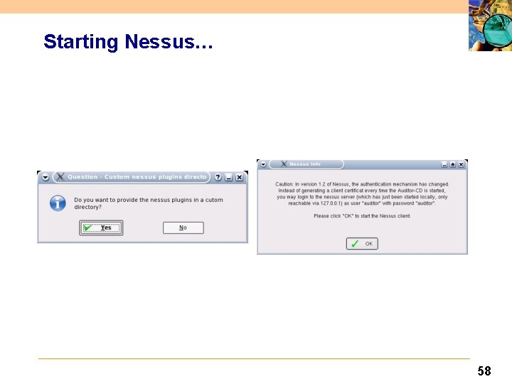 Starting Nessus… 58 