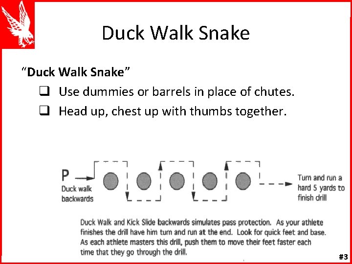 Duck Walk Snake “Duck Walk Snake” q Use dummies or barrels in place of