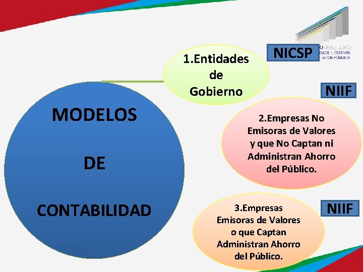 1. Entidades de Gobierno MODELOS DE CONTABILIDAD NICSP NIIF 2. Empresas No Emisoras de