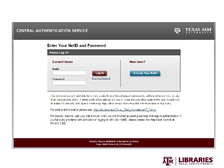 OFFICE OF SCHOLARLY COMMUNICATIONS Texas A&M University Libraries 