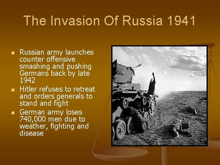 The Invasion Of Russia 1941 n n n Russian army launches counter offensive smashing