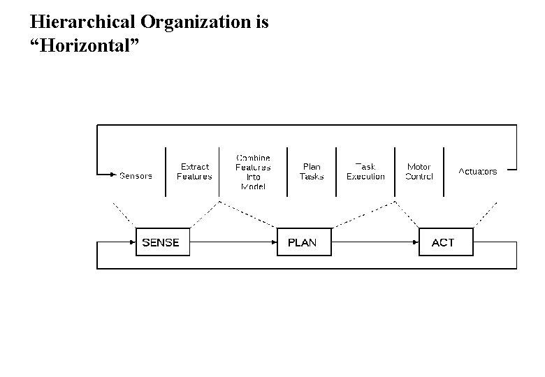 Hierarchical Organization is “Horizontal” 