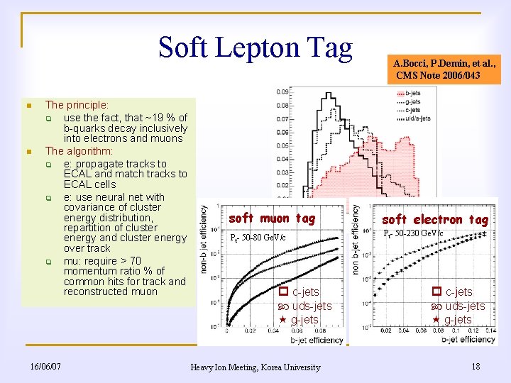 Soft Lepton Tag n n The principle: q use the fact, that ~19 %