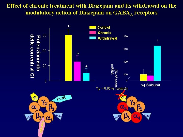 Effect of chronic treatment with Diazepam and its wihdrawal on the modulatory action of